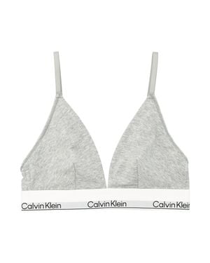 Calvin Klein Icon Cotton Modal Triangle Bralette - White