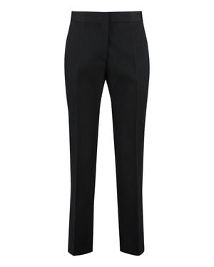 Jil Sander Wool Cropped Pants Virgin - Black