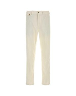 PT Torino Stretch Corduroy Pant With Clean Tailoring - Natural