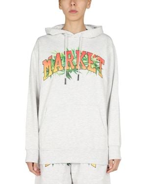 Market Logo Print Sweatshirt - Gray