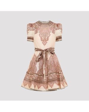 Zimmermann Ascent Picnic Mini Dress - Pink