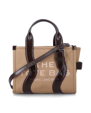 Marc Jacobs Mini Tote Bag With Crossbody Strap - Brown
