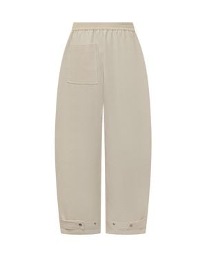 Studio Nicholson Pants With Wide Leg Fit - White