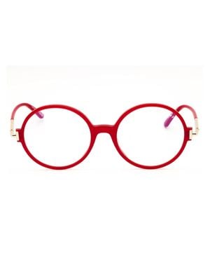 Tom Ford Stylish Acetate Round Eyeglasses - Red