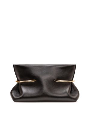 Givenchy Mini Clutch With Metallic Detailing - Black