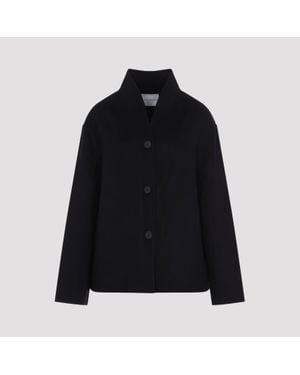 Studio Nicholson Rhine Stand Collat Double Faced Jacket - Black