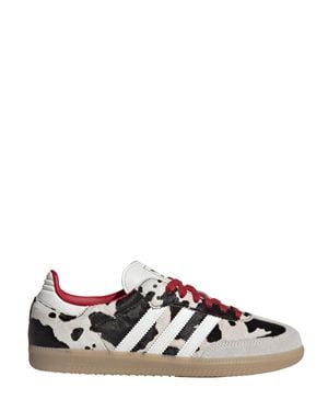 adidas Low-Top Cow Print Sneakers - White
