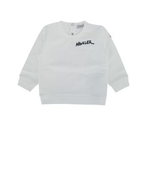 Moncler Kids Knit Jumpsuit Ensemble - White