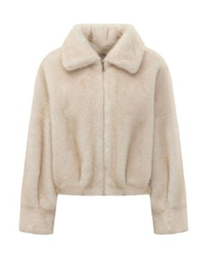 VALENTINI 1972 Eco Mink Mini Fur-Style Jacket - Natural