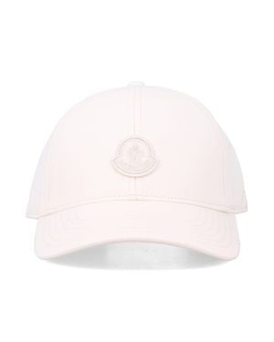 Moncler Cotton Gabardine Baseball Cap - Natural