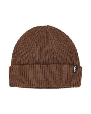 Kavu Ribbed Knit Beanie - Brown