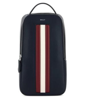 Bally Navy Blue Leather Crossbody Bag