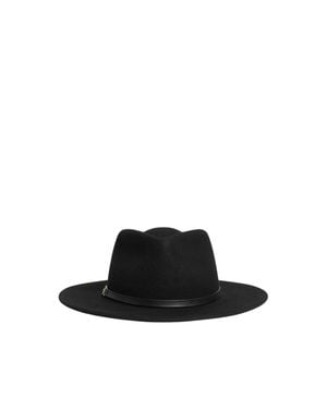 Coccinelle 100% Wool Fedora Hat For - Black