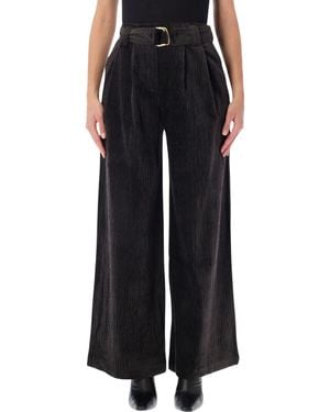 Sessun Wide-Leg Belted Pants - Black