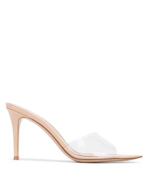 Gianvito Rossi Pointed Plexiglass Sandals With 85Mm Heel - White