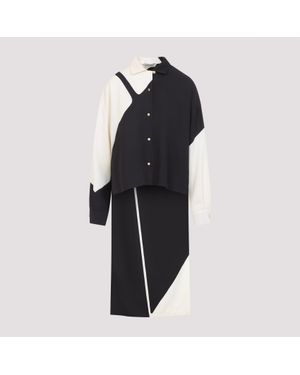 Alberta Ferretti Logo Story Twill Shirt - Blue