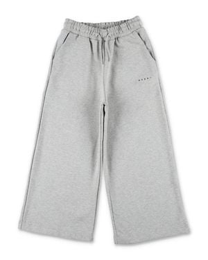 Marni Kids Relaxed Fit Cotton Sweatpants - Gray