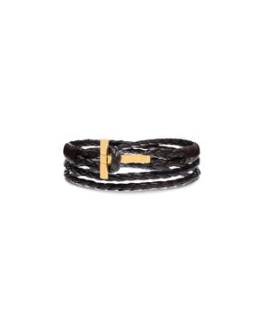 Tom Ford T Wrap Bracelet - Black