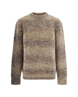 A.P.C. A. P.C. Marled Knit Crewneck Sweater - Brown