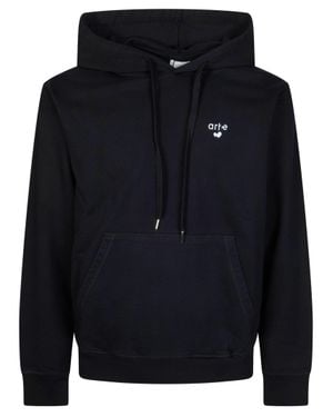 Arte' Heart Logo Hoodie For - Blue