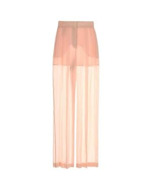 Alberta Ferretti Silk Wide-Leg Pant - Pink