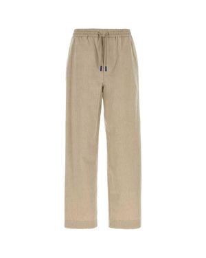 Loewe Sand Wool-Blend Pants - Natural