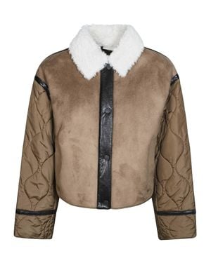 Weekend by Maxmara Wool-Blend Padded Jacket - Brown