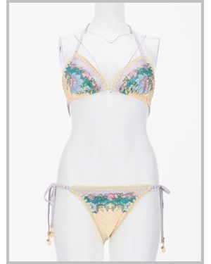 Zimmermann Bikini Indra Crochet Polyamide Elastane Swim Shorts - Blue