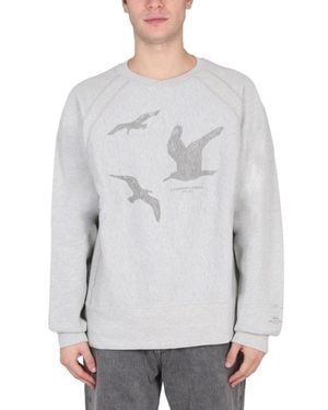 Engineered Garments Relaxed Fit Crewneck Sweatshirt - Gray