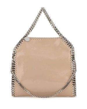 Stella McCartney Mini Shaggy Deer Falabella Handbag With-Tone Hardware - Natural