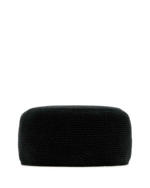 The Row Cashmere Perleaf Hat - Black