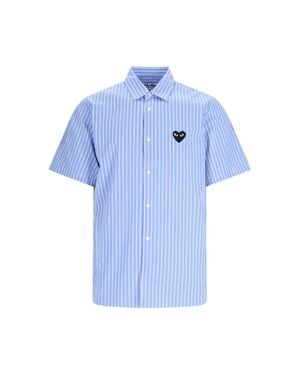 COMME DES GARÇONS PLAY Tshirt Emblem - Blue