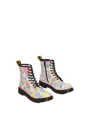 Dr. Martens 1460 Parchment Floral Mash Up - White