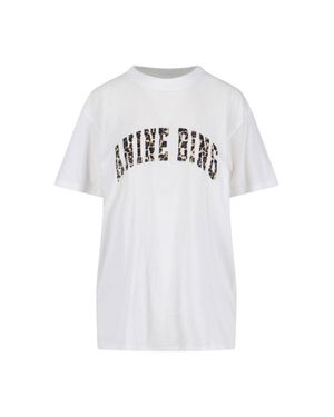 Anine Bing Graphic Oversized T-Shirt - White