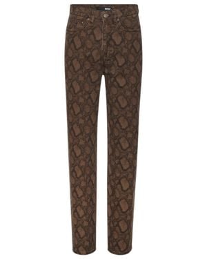 ROTATE BIRGER CHRISTENSEN Printed Jeans - Brown