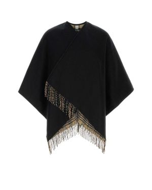 Burberry Wool Reversible Cape - Black