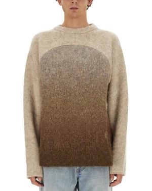 ERL Crew Neck Sweaters - Natural