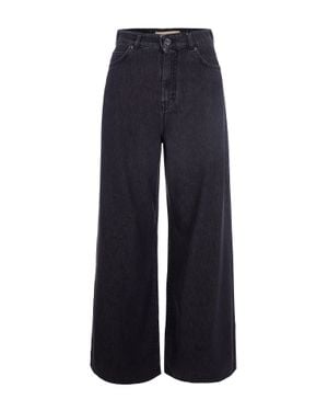 Max Mara Wide-Leg High-Rise Jeans - Blue