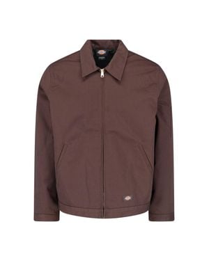 Dickies Zip Front Work Jacket - Brown
