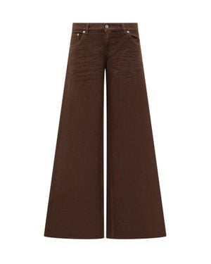 Stella McCartney High-Waisted Tapered Pants - Brown