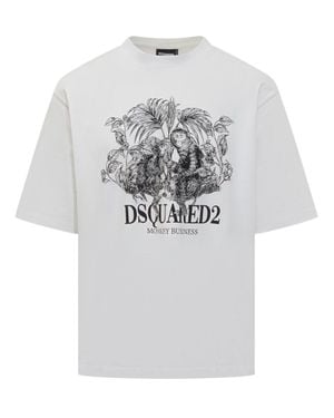 DSquared² Iconic Graphic T-Shirt - Gray