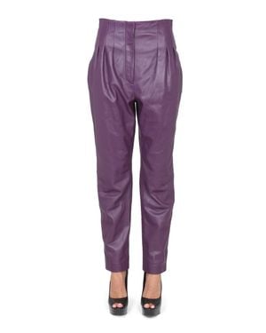 Alberta Ferretti Tassel Pants - Purple