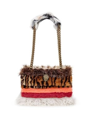 Kurt Geiger Kensington Fur Handbag - White