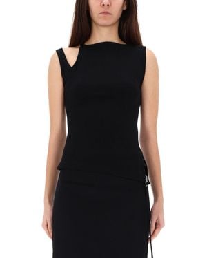 Courreges "Oblique 90's" Top - Black
