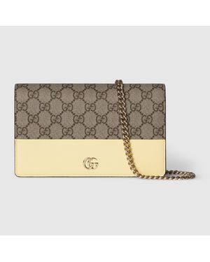 Gucci Mini Gg Supreme Bag With Light-Tone Hardware - Metallic