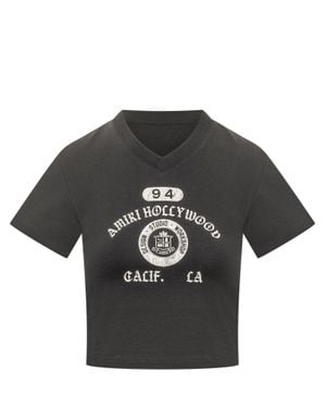 Amiri V-Neck Baby Tee - Black