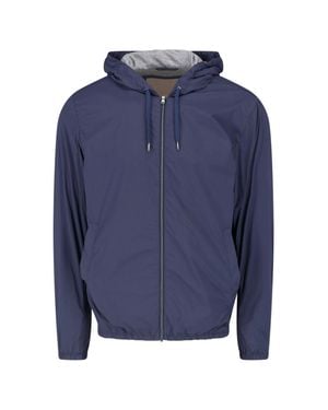 Herno Stretch Polyamide Jacket With Viscose Lining - Blue