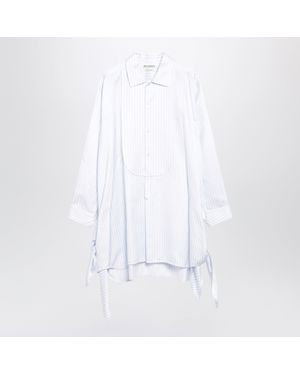 JW Anderson And Light Shirt Dress With Side Knot - White