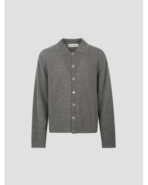 Our Legacy Evening Polo Knit Top - Gray