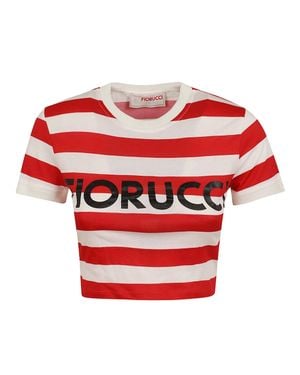 Fiorucci Baby T-Shirt Logo - Red